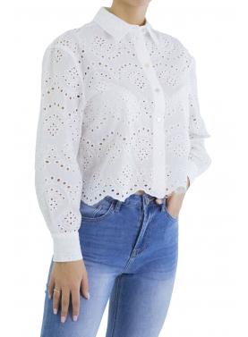 Camicia in pizzo sangallo Only